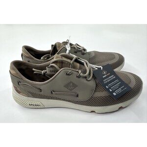 Sperry Top-Sider Boat Shoes Mens 13 Beige Camo Lace Up Sneakers Comfort NEW